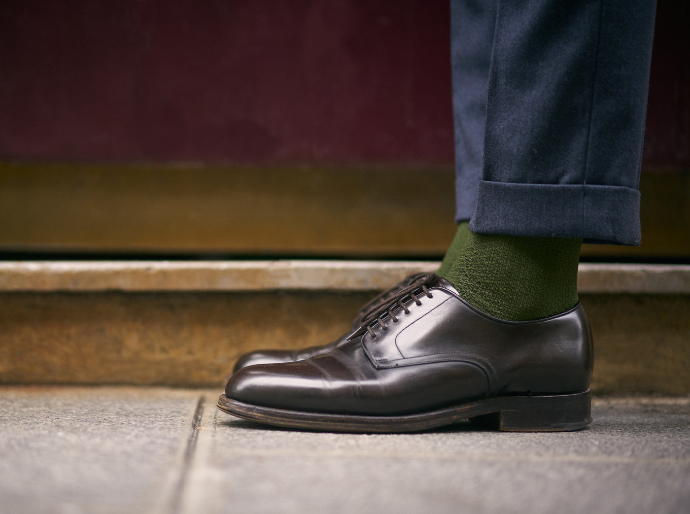 Chaussettes fil d'Ecosse mercerisées homme