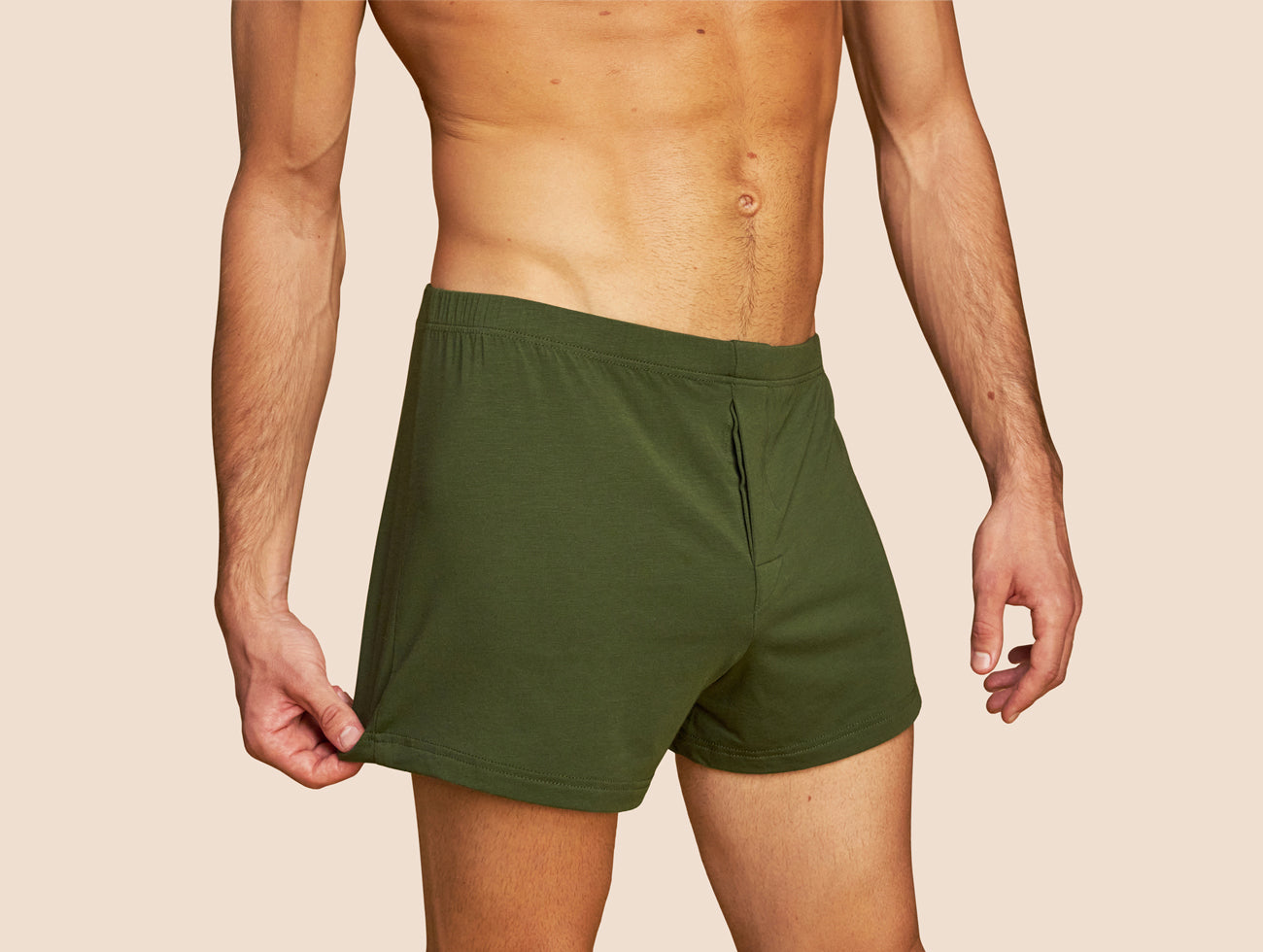caleçon vert kaki pétrone hommes