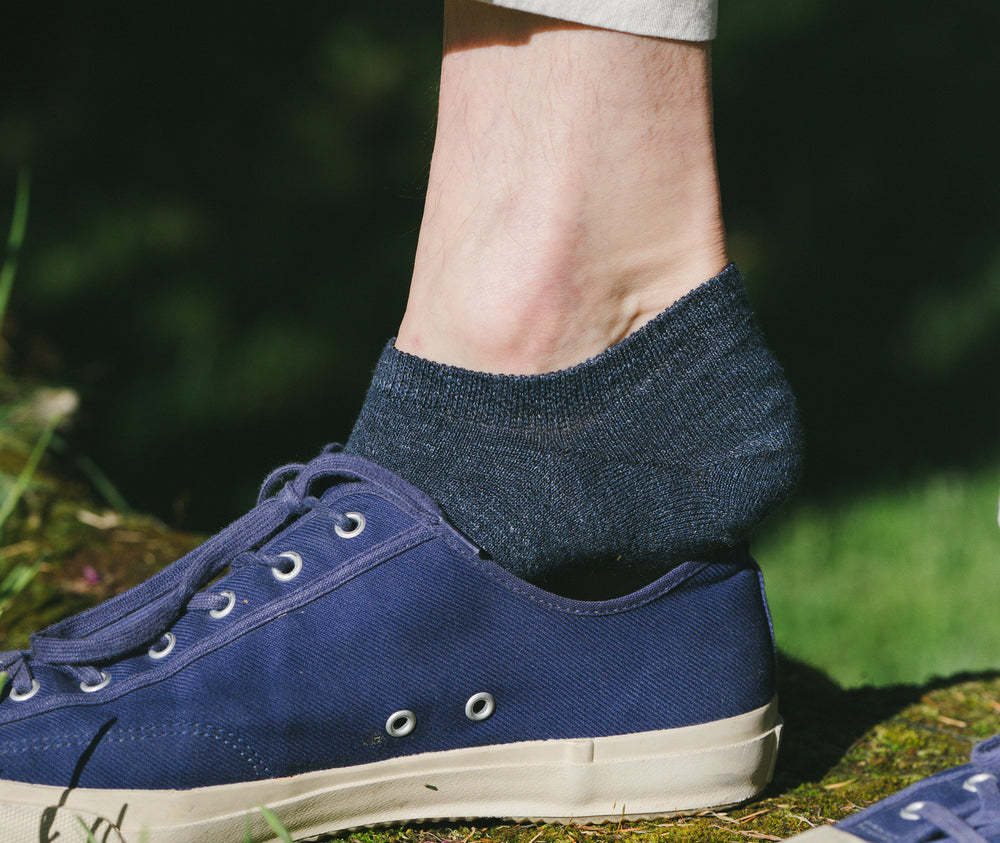 Socquettes en lin & coton