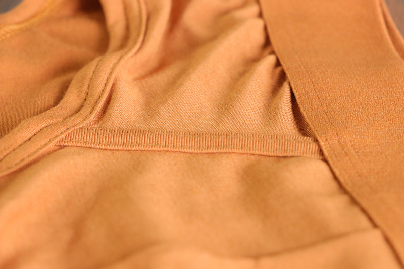 Pétrone slip coton pima micromodal ocre homme