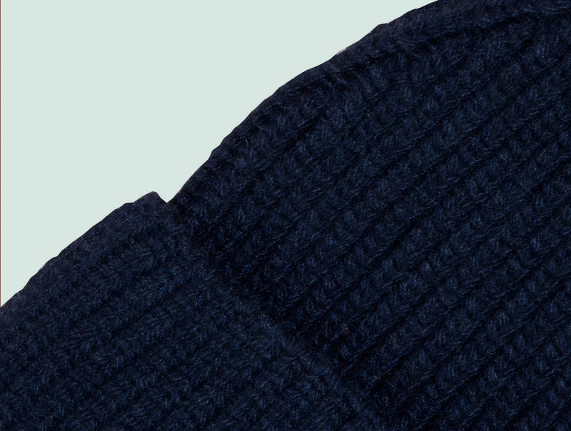 Pétrone bonnet femme zoom bleu marine