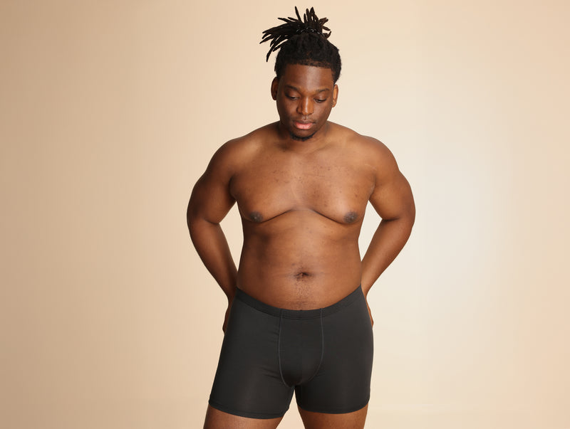 Pétrone boxer sport grandes tailles 3xl 4xl 5xl tencel gris anthracite homme