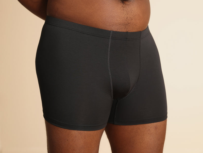 Pétrone boxer sport grandes tailles 3xl 4xl 5xl tencel gris anthracite homme