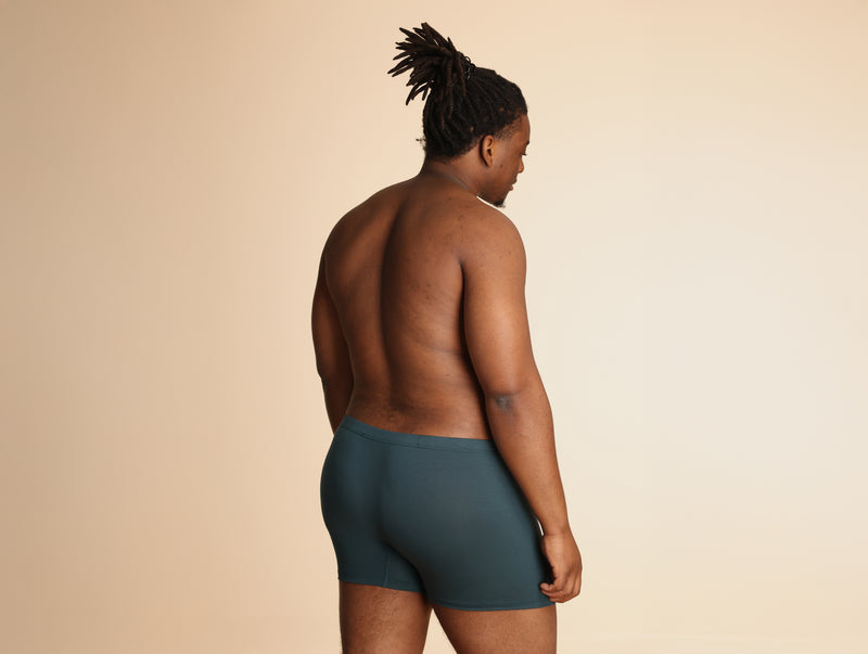 Pétrone boxer sport grandes tailles 3xl 4xl 5xl tencel bleu pétrole homme