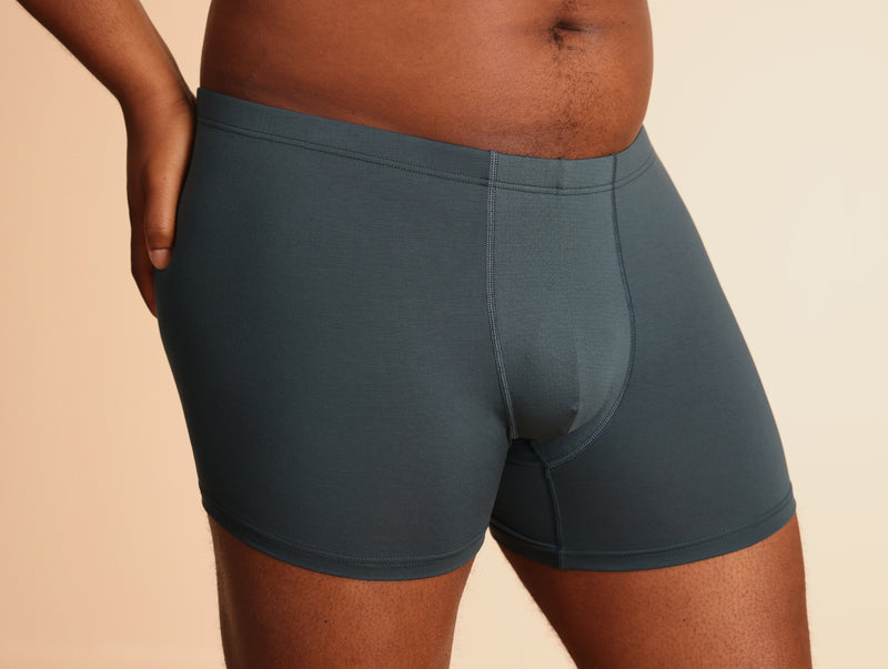 Pétrone boxer sport grandes tailles 3xl 4xl 5xl tencel bleu pétrole homme