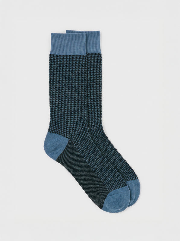 Pétrone chaussettes fil d'Ecosse pied de poule homme