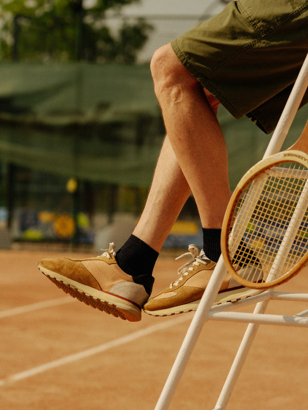 Pétrone chaussettes de tennis coton bio ecocell noir homme
