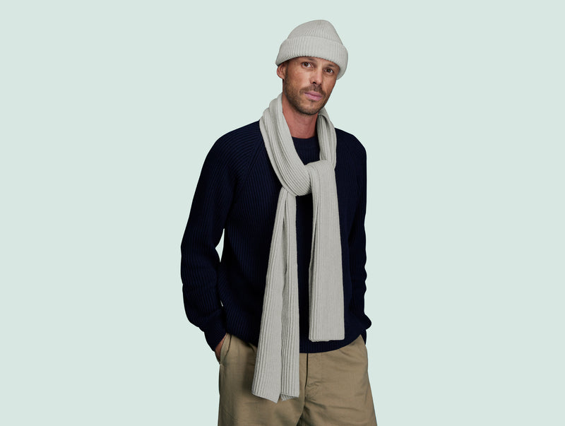Pétrone écharpe homme écru