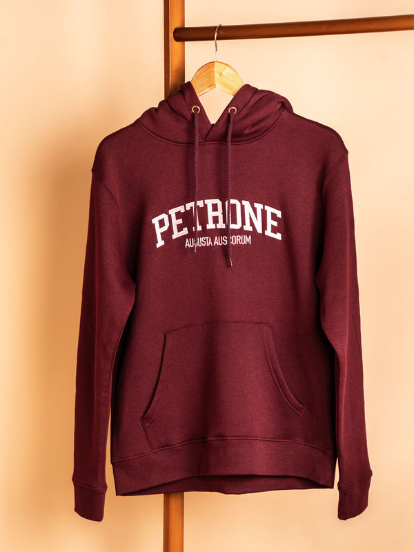 Pétrone sweat capuche hoodie homme Tencel coton bio bordeaux foncé homme