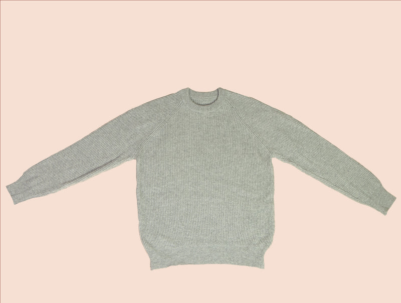 Pétrone Pull Réconfortant gris clair chiné homme face