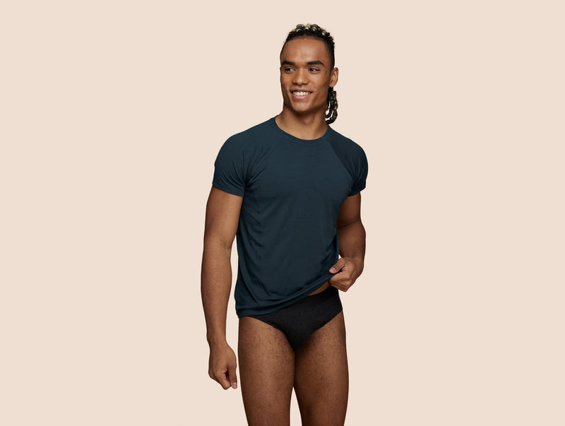 Pétrone slip sport tencel gris anthracite homme t-shirt