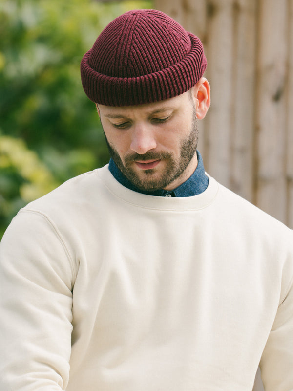 Pétrone sweat homme Tencel coton bio écru homme