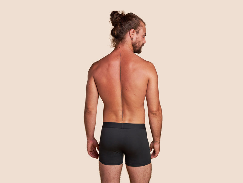 Pétrone boxer coton bio gris anthracite homme