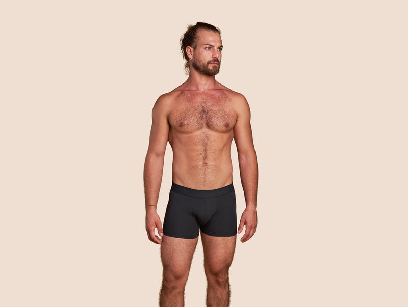 Pétrone boxer coton bio gris anthracite homme