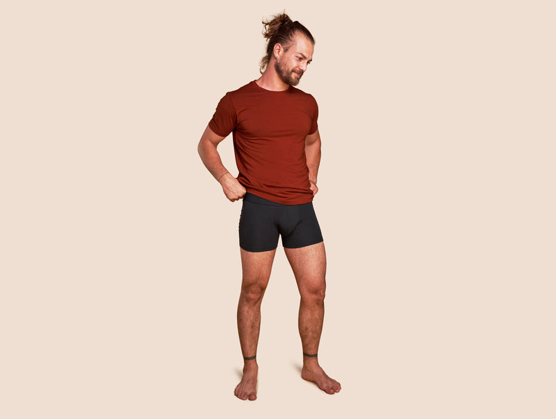Pétrone boxer coton bio gris anthracite homme