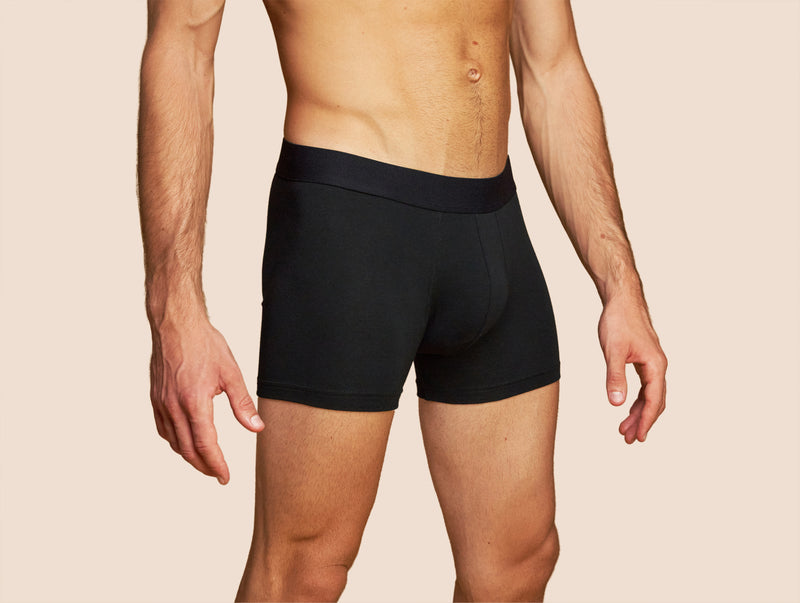 Pétrone boxer coton bio noir homme